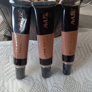 Set 3×$18 New foundation Amuse Matte finish KL158 MIX N10  1.05oz